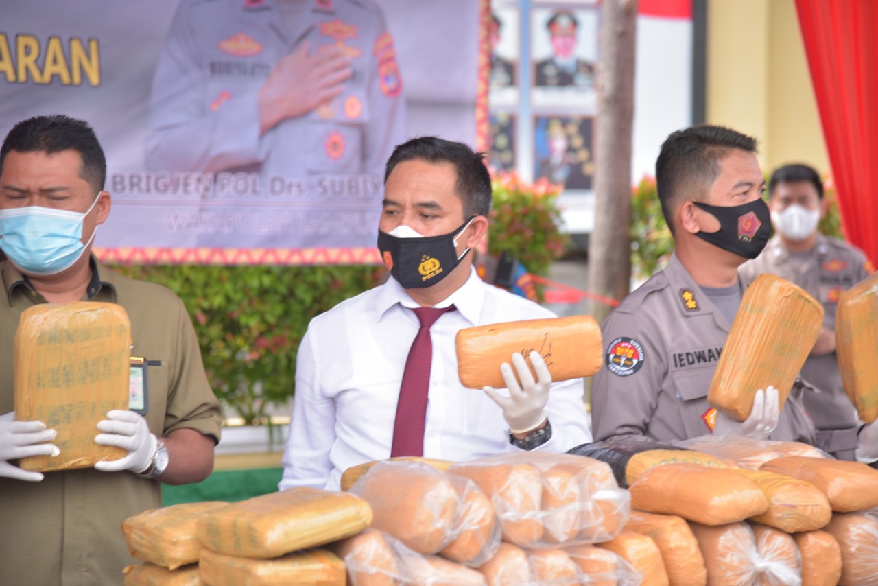 6 KG Sabu dan 4 KG ganja berhasil diungkap Dit Narkoba Polda Lampung