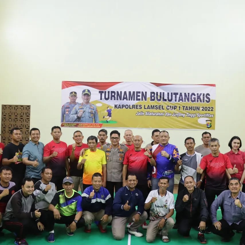 Turnamen Bulutangkis Kapolres Lamsel Cup I dimulai.