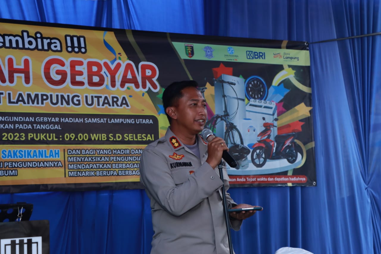 Gebyar SAMSAT Lampung Utara suguhkan hadiah bagi warga masyarakat taat pajak