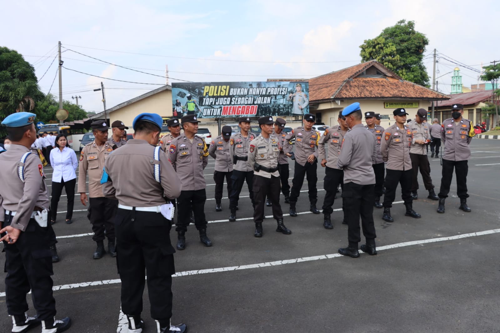 Tingkatkan Disiplin Anggota, Propam Polresta Bandar Lampung Lakukan Gaktiblin