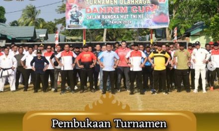 KETUA DPRD LAMPUNG HADIRI PEBUKAAN TURNAMEN DANREM CUP 043/GARUDA HITAM