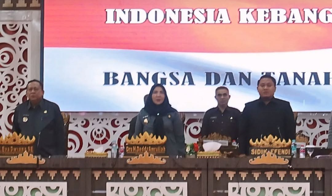 Walikota Bandar Lampung Hj.Eva Dwiana Hadir Dalam Rapat Paripurna Dalam Rangka Pembentukan Panitia Khusus Pengawasan Tindak Lanjut LHP BPK RI