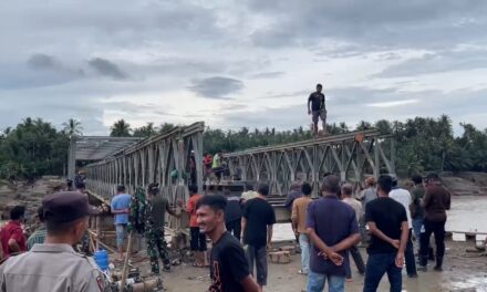 *Warga Bireuen Sambut Rampungnya Jembatan Bailey Penghubung Medan-Banda Aceh: Alhamdulillah Sangat Terbantu*